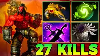 27 Kills Monster Axe Safe Lane !! Axe Dota 2 Offlane Carry 7.39 Pro Build Guide Gameplay