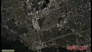 USA, Bunche Park, the highest frequency timelapse from space (1984..2020)
