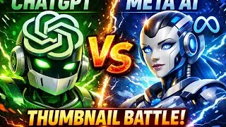 AI Wars S1, EP 1; Chatgpt or Meta Ai, who makes better viral YouTube thumbnails? 