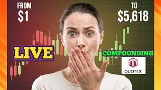 Quotex profit trick |10$ TO 1200$ LIVE COMPOUNDING IN QUOTEX BANGLA 2024