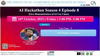 AI Hackathon S4 E8 UC4 – Автоматизация практики GST – CA. Сатьянанд А. Рутрей