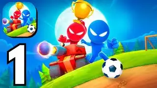 Stickman Party - Full Gameplay Walkthrough Part 1 New Tutorial Review (Android ios)