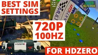 Best Settings for sim flying with HDZero Goggles