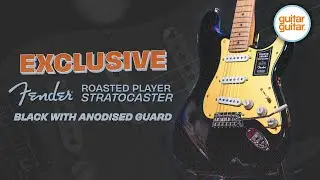 What does this Fender gg Exclusive Roasted Player Strat in Black with a Gold Pickguard sound like? 🤔
