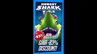 Gaia shark for 83% off, so don't miss out!🦈 | Hungry Shark World #shorts