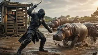 Batalla Épica contra Hipopótamos! Recuperando Cuerpos y Liberando al Prisionero en Assassin’s Creed”