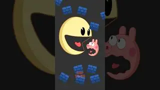 George Pac-Man Meet Real Pac-Man #funnycartoon #animationmeme #pacman