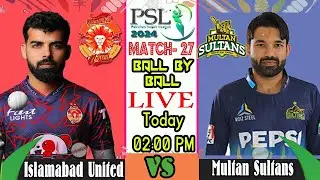 Islamabad United vs Multan Sultans, 27th Match - Live Cricket #t20 #cricket