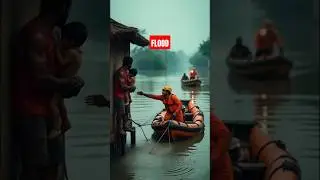 People Trapped in Massive Flood #water #flood #disaster