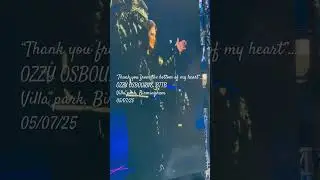 Ozzy Osbourne says &lsquo;thank you&rsquo; to his fans at Back to the Beginning&hellip;RIP🖤✌🏻🦇 #ozzyozbourne #ozzy