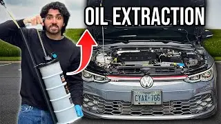 The EASIEST Oil Change EVER ?? | MK8 GTI Oil Extraction