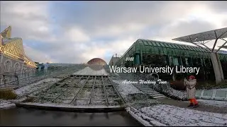 Warsaw University Library 🇵🇱 Walk, Warsaw Poland, Autumn 2022