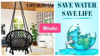 Meesho swing chair review/water management skills/must watch