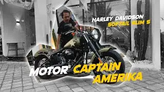 Review Motor Captain Amerika!! Harley Softail Slim S