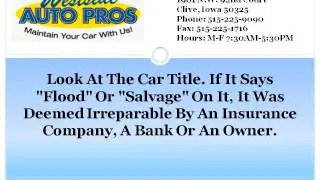 Des Moines Best Auto repair | Learn About Flood Damage And Flood Repairs On Used Cars