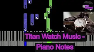 Titan Watch Music Piano Tutorial | Mozart Symphony Titan Watch music piano notes | Riya Rhythms