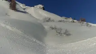 Passo Gardena - gruppo del Cir tanta neve