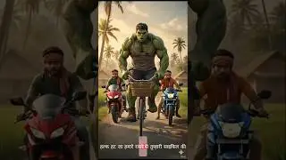 Hulku ka ho gya accident cycle race me #hulk #ai #halku