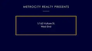 FOR RENT - 1/163 Vulture St, West End