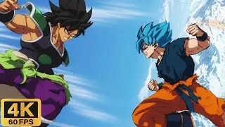 Goku Turns Super Saiyan Blue |  Dragon Ball Super: Broly [4K 60FPS]