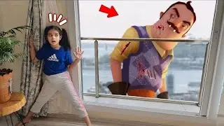 HELLONEİGHBOR KAZIM USTA EVİMİZE GELDİ !! NİSA HERYERDE BİZİ ARIYO !! 