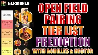 The Best Open Field Pairing Tier List PREDICTION With ACHILLES & Hector! | Rise of Kingdoms
