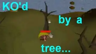 Runescape 2007 Glitch: Tree Noclip - Player Gets Killed by a tree