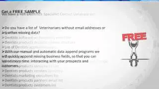 Dentists Email List