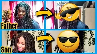 Father Son Loc Transformation!! Super Crispy!!