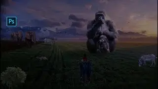Gorilla Photo manipulation scene effects in photoshop | Photoshop |
