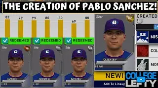 I Built My Created Player in 45 Minutes! The Creation of Pablo Sanchez in MLB The Show 20!