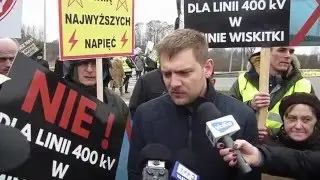 Protest przeciwko linii 400kV - Mszczonów 18.03.2016
