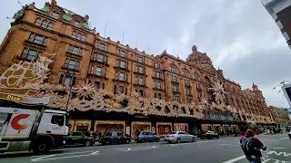 4K | Harrods Christmas Shopping | Chocolate Hall | Festive London Walk| Gift Shop | Chritsmas 2022🎄