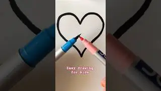 easy drawing for kids #satisfying #fun #drawing #kids #cartoon #art #easy #artwork #drawingforkids
