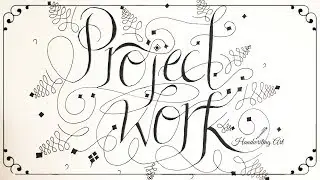 How to write project work in calligraphy|project work writing style