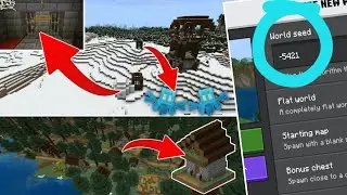 Minecraft Village, Pillager Outpost And Basement Igloo Seed
