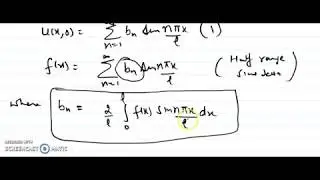 Solution of one dimensional heat flow wth boundary and initial conditions-part 2