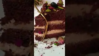 Eggless Chocolate Velvet cake