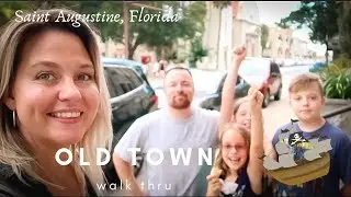 St. Augustine Florida 2019, Walk Through Old Town City Perk Coffee and Kilwins Chocolate / Ice Cream