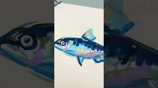 What a struggle it was to draw this little fish😅😮&zwj;💨