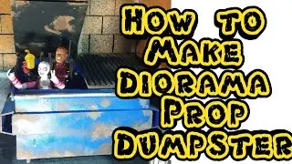 Let's Take Out Some Trash! Toy Dumpster Diorama Prop 1:12