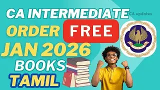 CA Inter Free Books for Jan 2026 Exam &ndash; Order Now! Step by step CA study material Guide in tamil 📚🔥