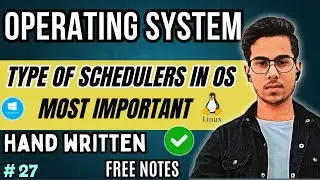 Types of Schedulers in Operating System | with handwritten notes | Semester Exams | Code Hacker