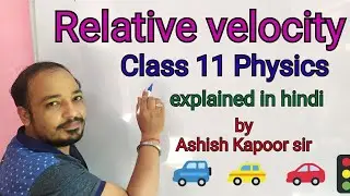 Relative velocity || class 11 physics in hindi