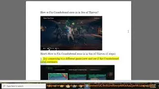 Fix Crumbsbeard error in in Sea of Thieves