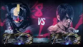 TEKKEN™8 Ranked Matches ~ Flame Ruler promotion ~ Jack-8 (Aguilez) vs. Law 4K!