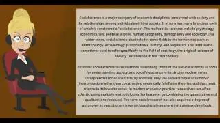 What is SOCIAL SCIENCE? What does SOCIAL SCIENCE mean? SOCIAL SCIENCE meaning & explanation