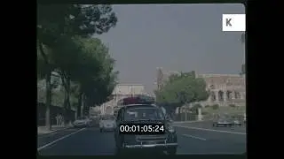 1960s Drive Through Rome, Colosseum, 35mm
