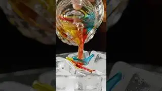ASMR Lava Candy 🍬 Pour on Ice #youtubeshorts #shortsfeed #viralshorts