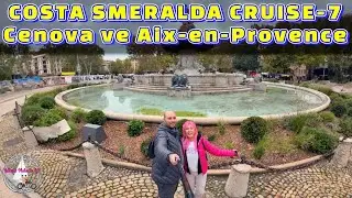 COSTA SMERALDA CRUISE -7 - GEMİDE KEYİF- TRENLE AIX-EN-PROVENCE - YELKENLİ VE MOTORLU ÇİFT VLOG